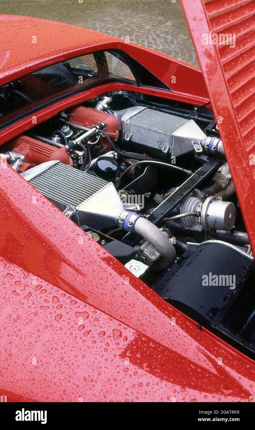 Ferrari 288 GTO on test at the Ferrari Fiorano test track near