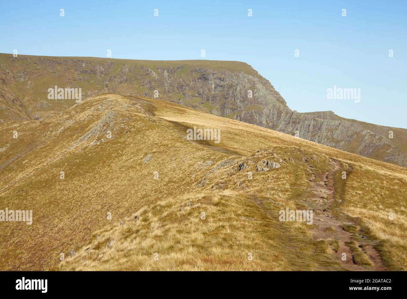 Sharp Edge from Scales Fell on Blencathra in the English Lake District ...