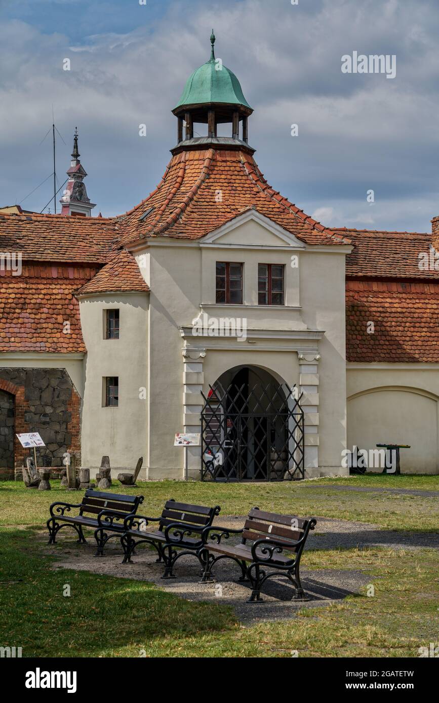 Reneissance castle Niemodlin lower Silesia Poland Stock Photo