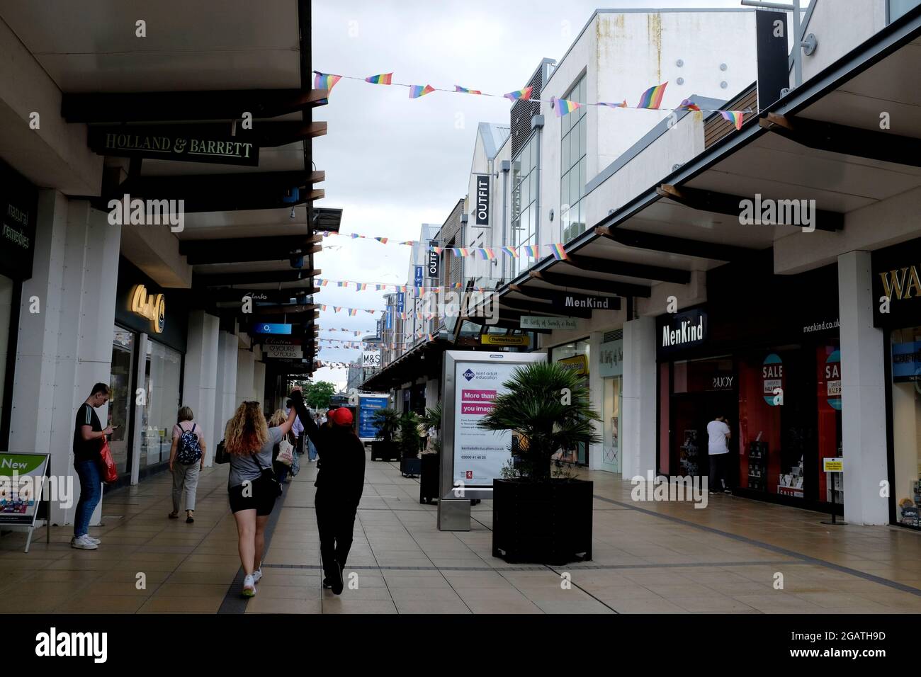 westwood cross shopping complex in east kent uk july 2021 Stock Photo