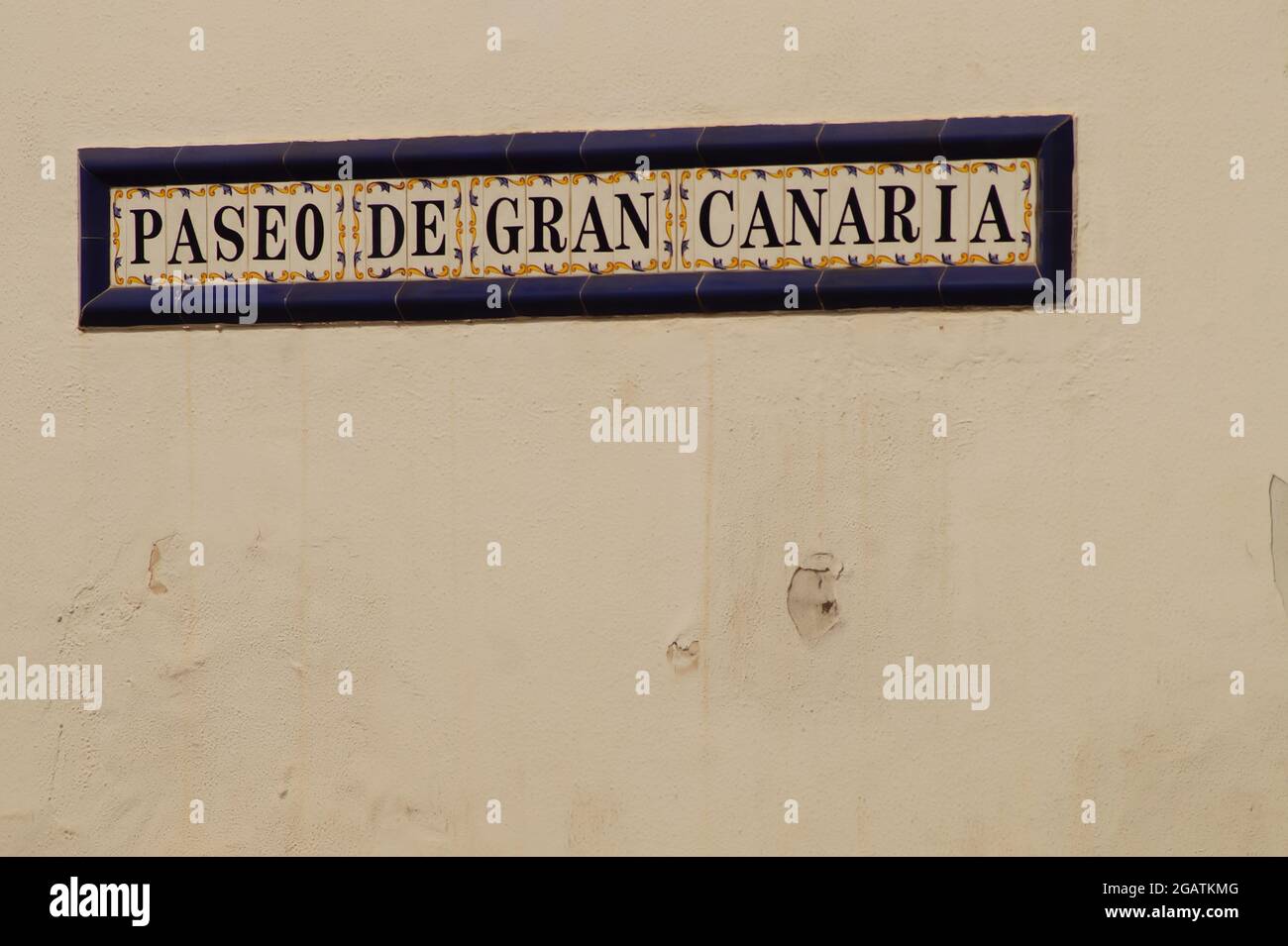 Paseo de Gran Canaria/Firgas - Gran Canaria Stock Photo