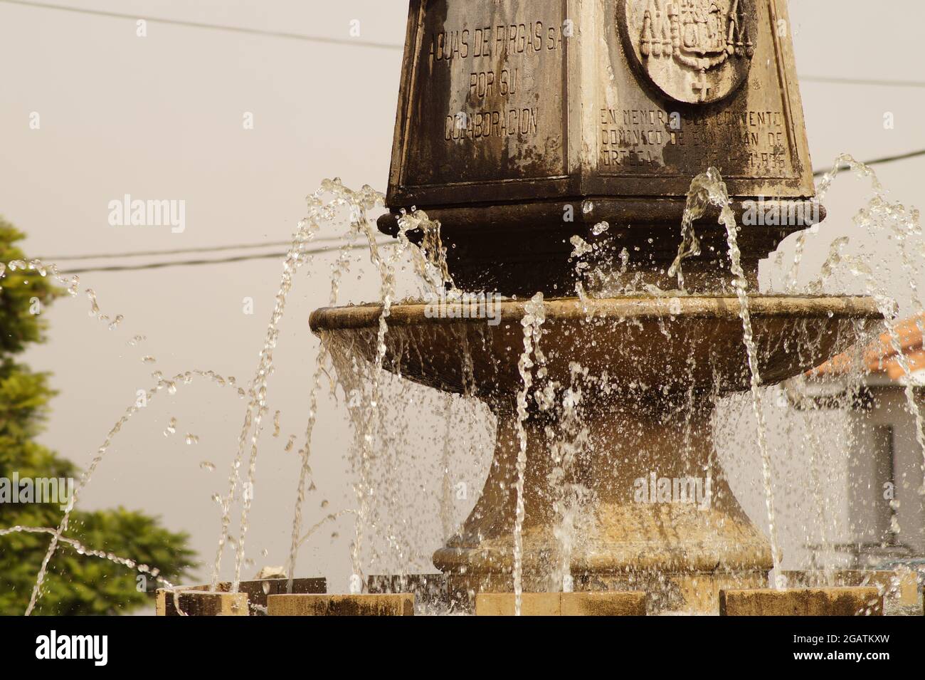 Springbrunnen in Firgas - Gran Canaria Stock Photo