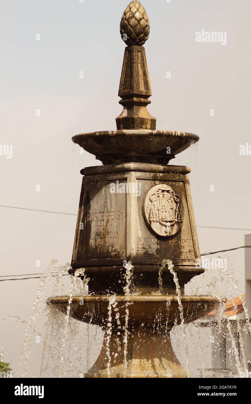 Springbrunnen in Firgas - Gran Canaria Stock Photo