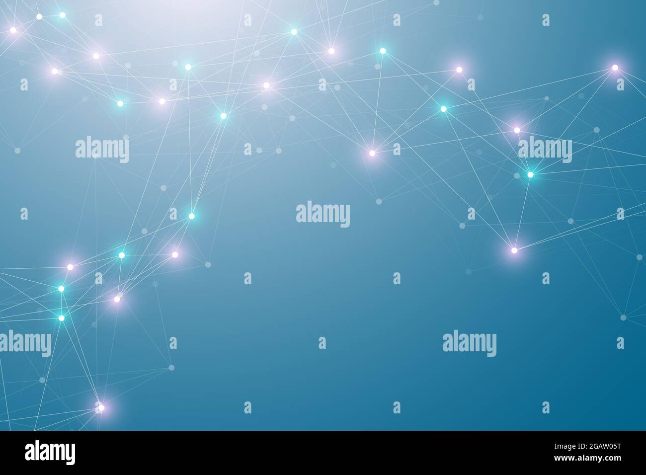 Futuristic abstract background blockchain technology. Peer to peer network  business concept. Global cryptocurrency blockchain banner. Wave flow Stock  Photo - Alamy