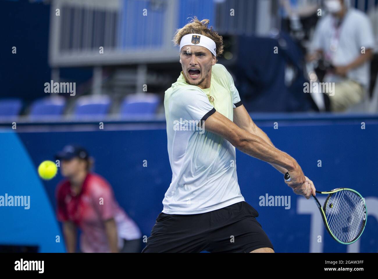Alexander zverev gold medal tokyo olympics hi-res stock photography and images