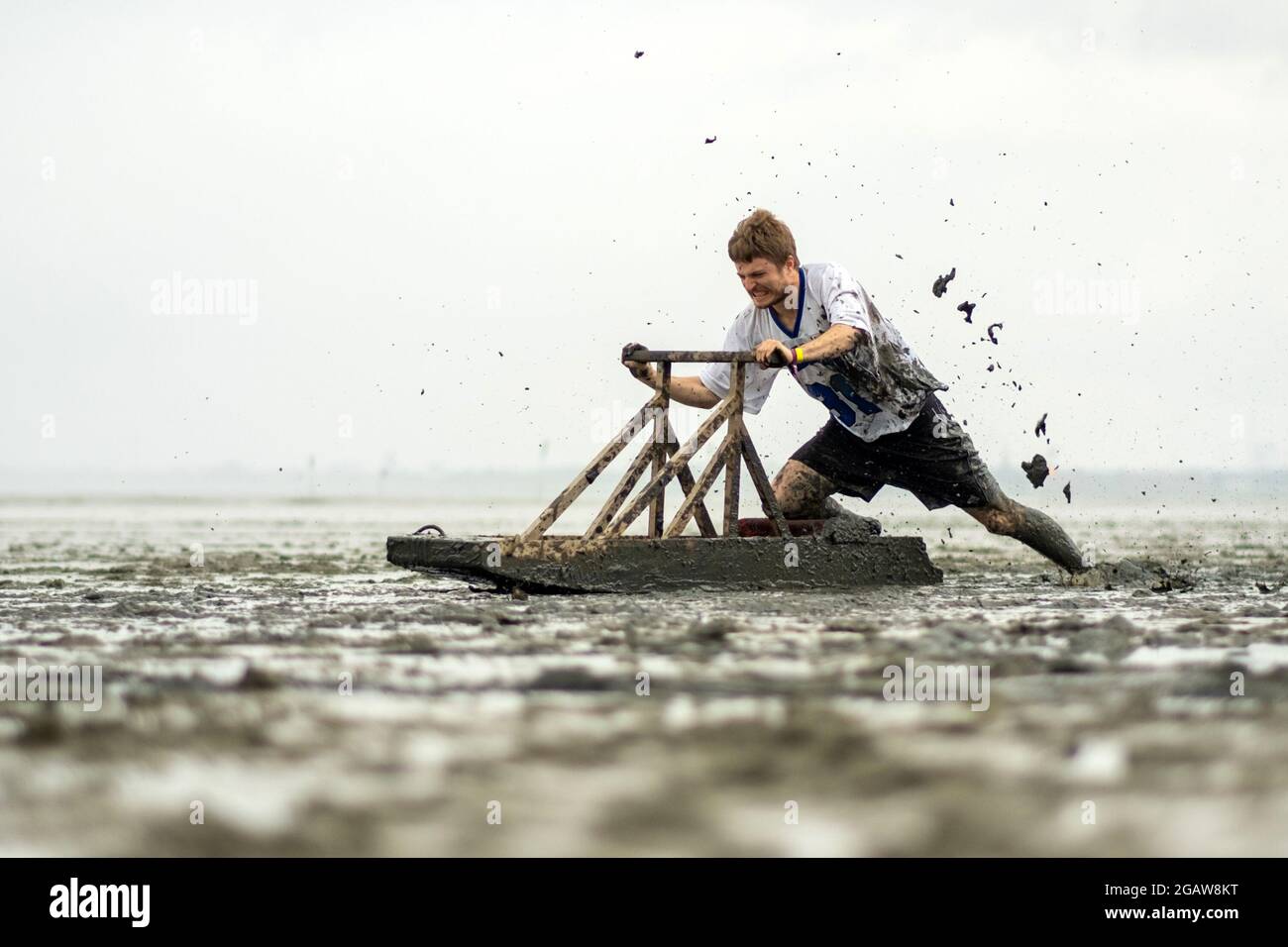 Nordseebad Dangast, Germany. 01st Aug, 2021. Christian Koop from Berlin