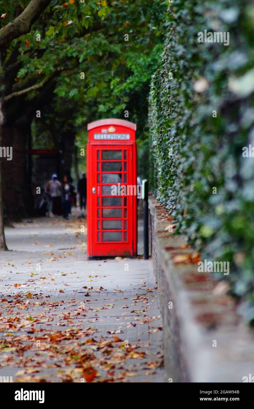 London - traditional telephone booth Stock Photo