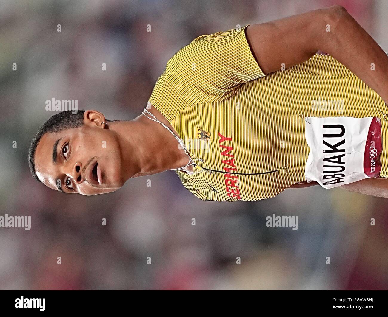 01 August 2021, Japan, Tokio Athletics Olympics, 400m hurdles men