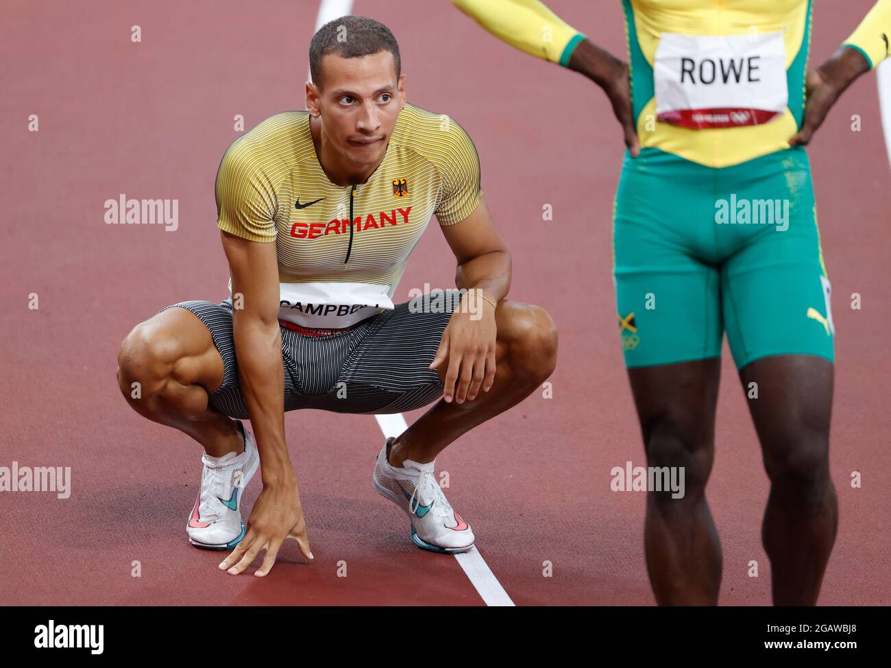 01 August 2021, Japan, Tokio Athletics Olympics, men's 400m hurdles