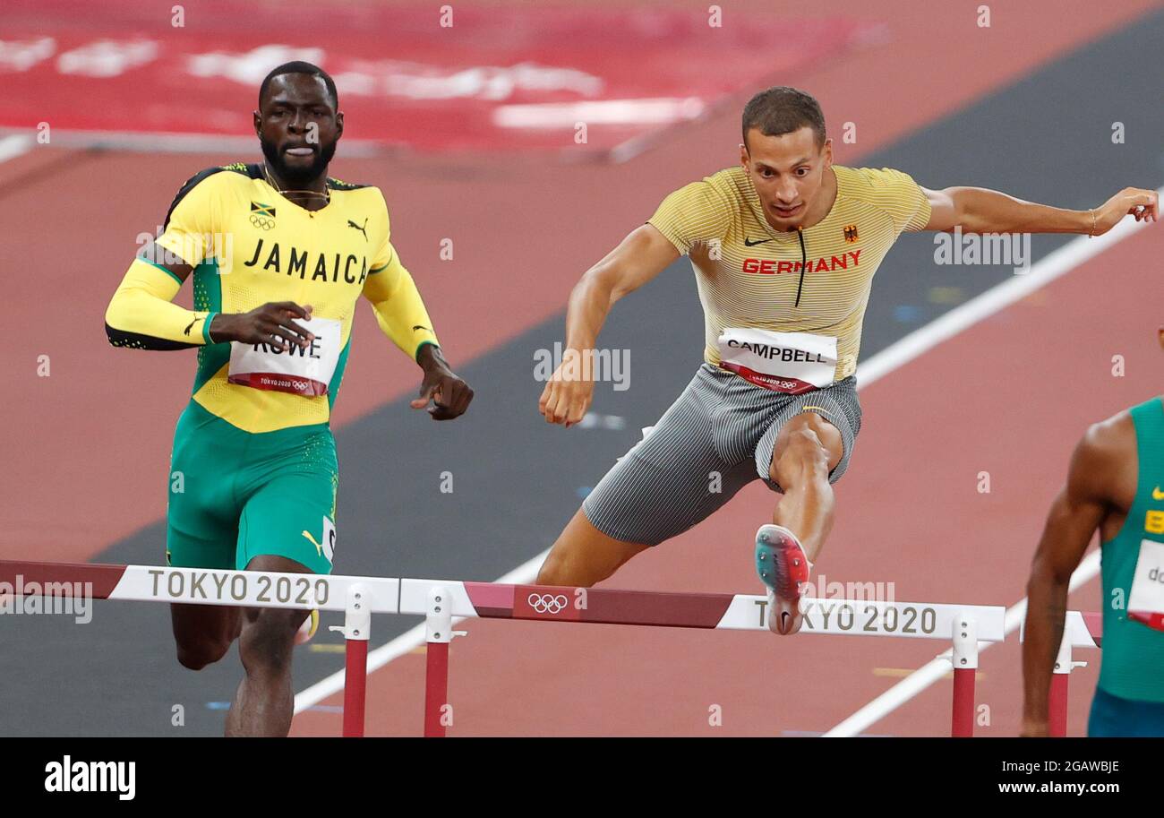 01 August 2021, Japan, Tokio Athletics Olympics, men's 400m hurdles
