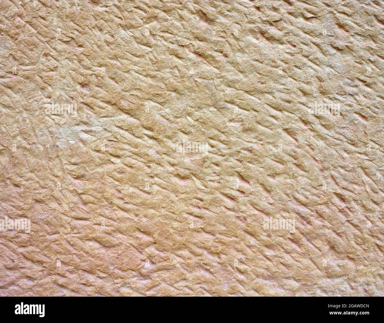 detail of the surface of a quarry stone belonging to a construction site Stock Photo