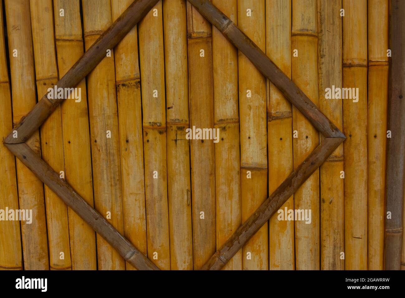 Woven bamboo background Stock Photo
