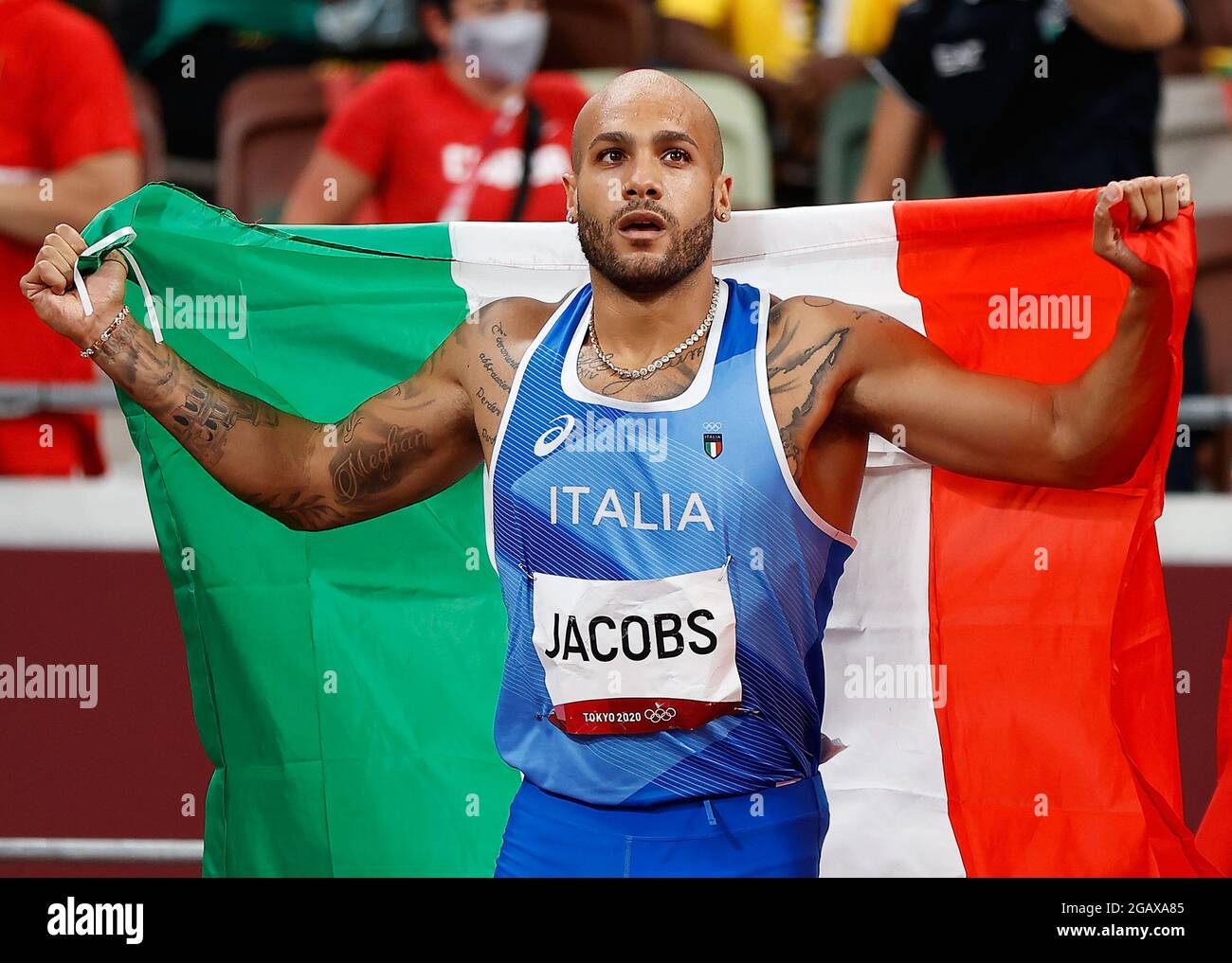MARCELL JACOBS LOS ANGELES LAKERS ROME, ITALY - 12 AGUST 2021 Editorial  Stock Image - Image of jacobs, medal: 227344149