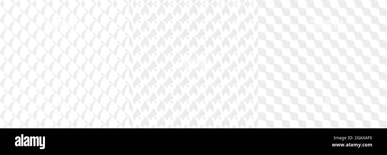Set of 3 seamlessly repeatable, repetitive geometric pattern ...