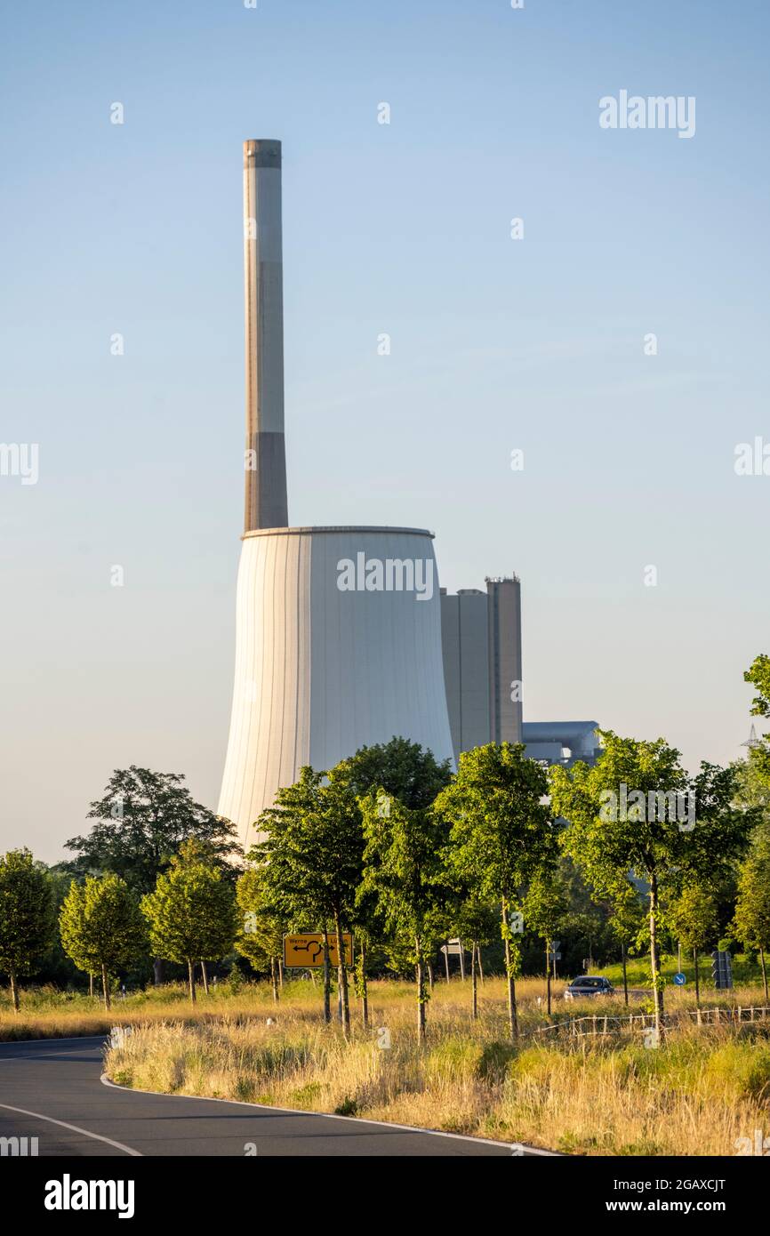 Deutschland, Nordrhein-Westfalen, Kreis Unna, Bergkamen, Kohlekraftwerk Stock Photo