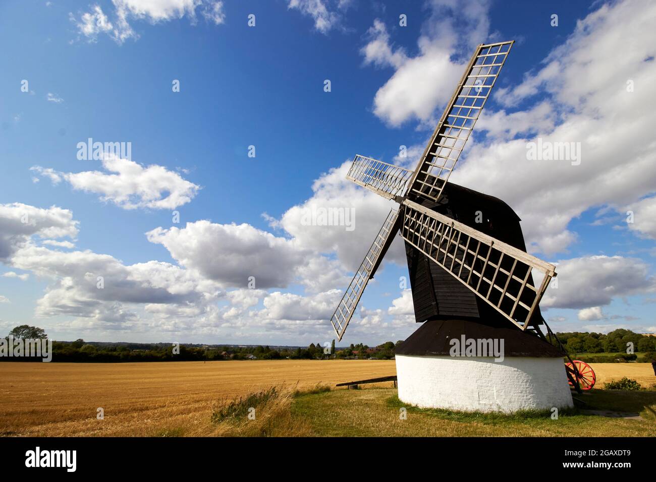 Historic windmill at Pitsone, Buckinghamshire, England. Stock Photo