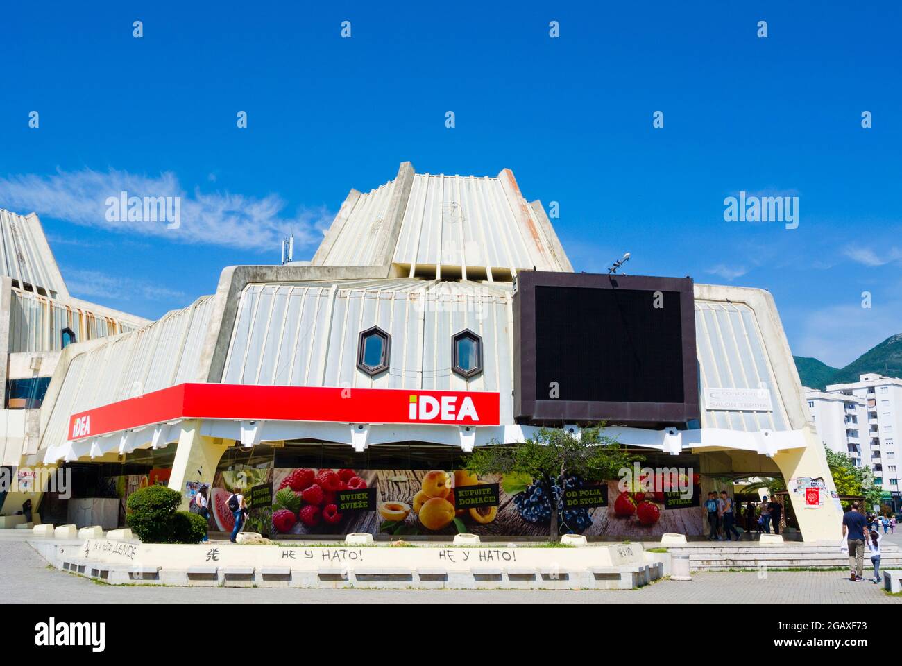 Robna Kuca complex, shopping centre, Bar, Montenegro Stock Photo - Alamy
