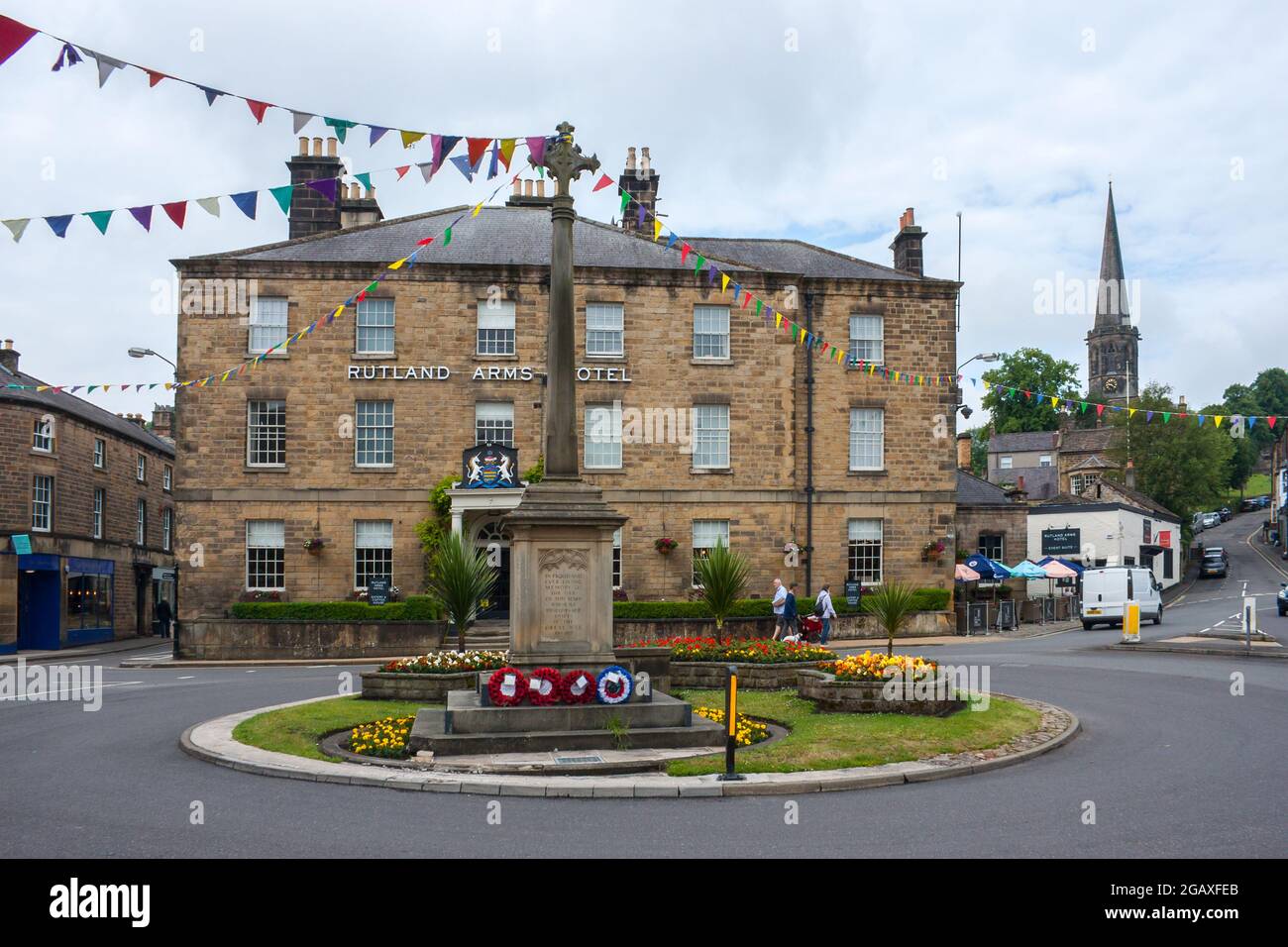 The Rutland Arms Hotel, Bakewell, Derbyshire Stock Photo