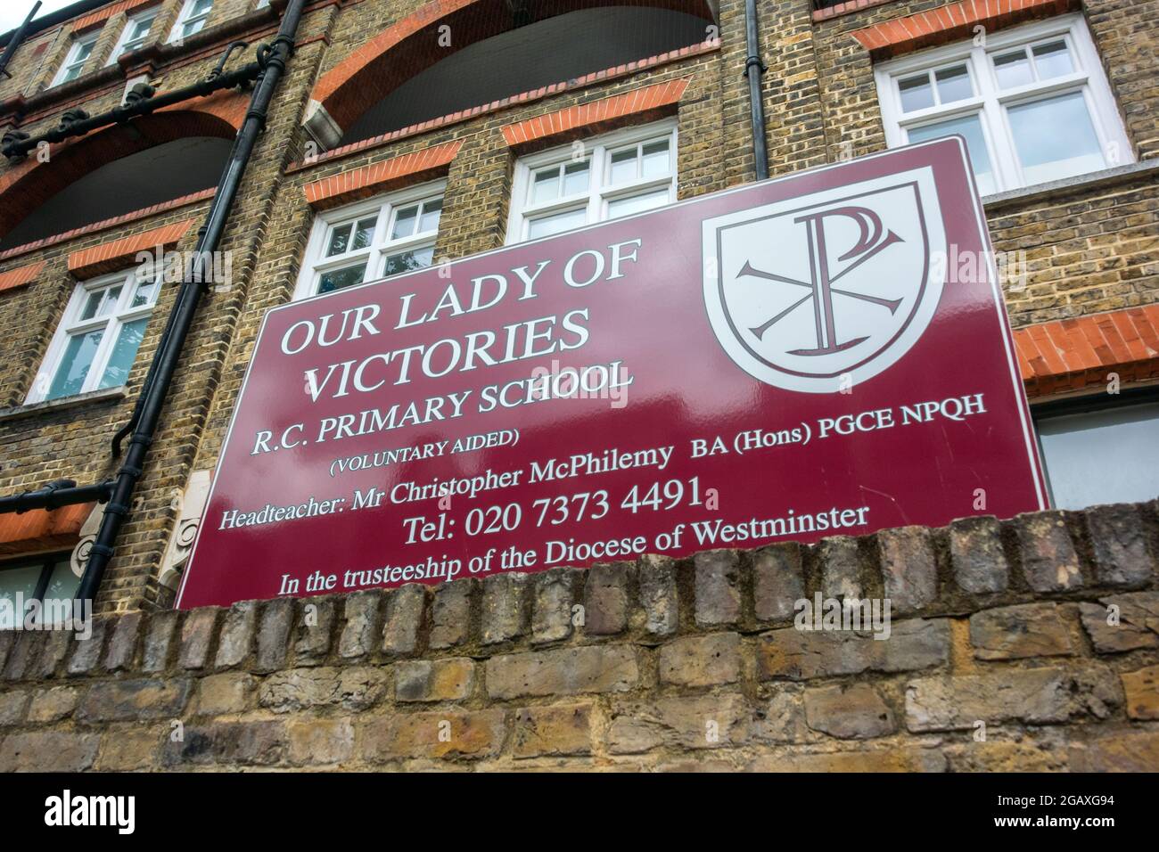 Our Lady of Victories RC Primary School, Chelsea, London Stock Photo