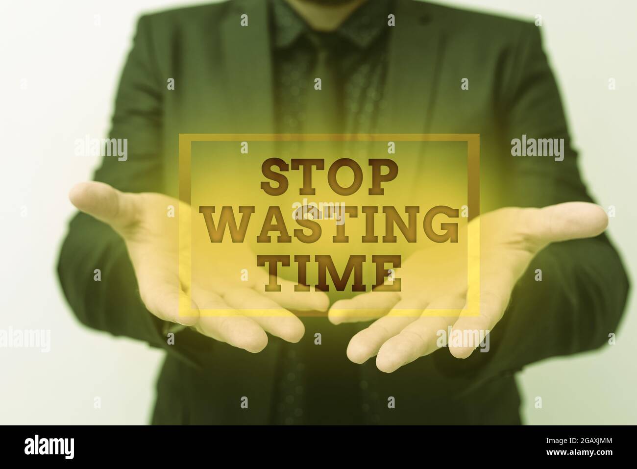 Conceptual display Stop Wasting Time. Business concept Organizing