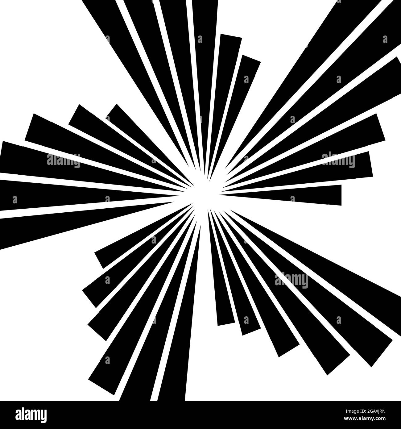 Abstract burst, flash, flare lines. Radial, radiating lines circular ...