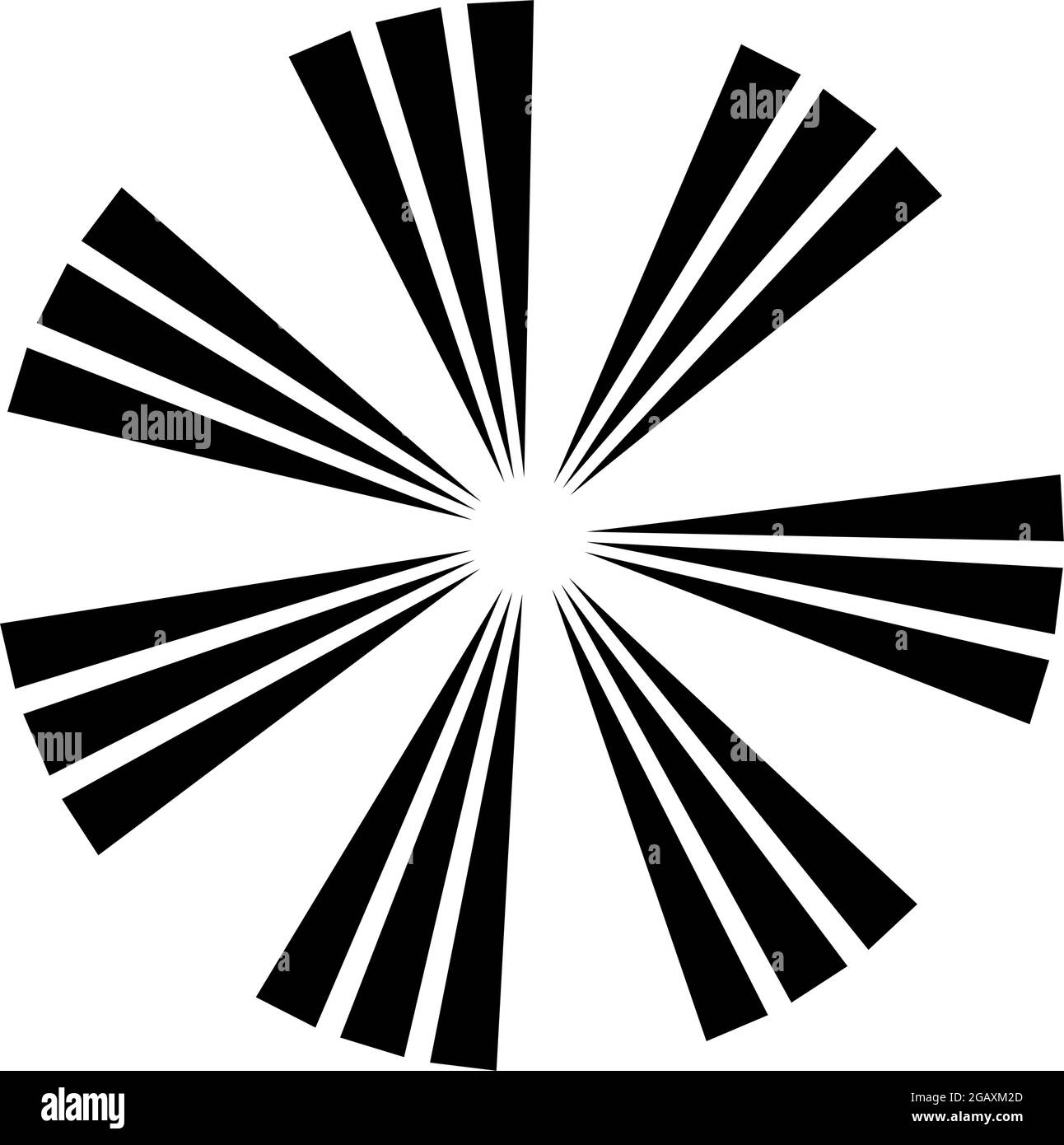 Abstract burst, flash, flare lines. Radial, radiating lines circular ...