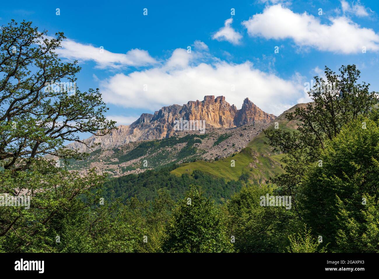 View of the Kapaz mountain range Stock Photo - Alamy