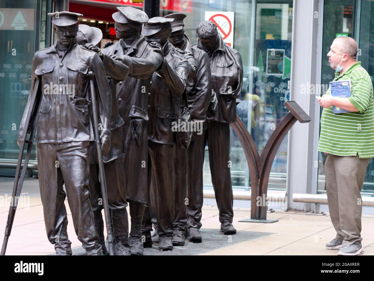 Victory over blindness piccadilly station hires stock photography and