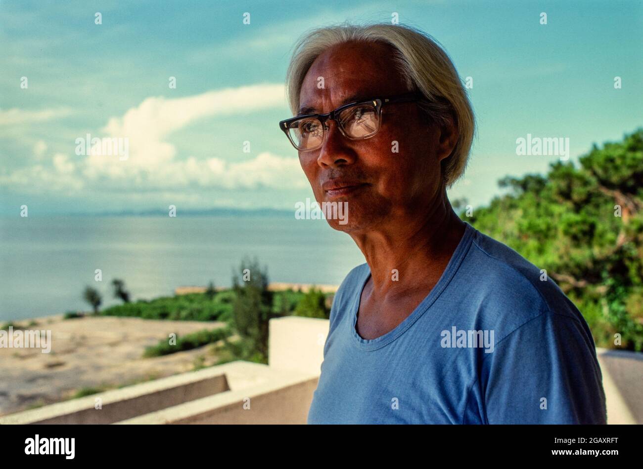 Professor Ton Tach Tung at home.  His research work uncovered the many birth defects caused by Agent Orange. June 1980 Stock Photo
