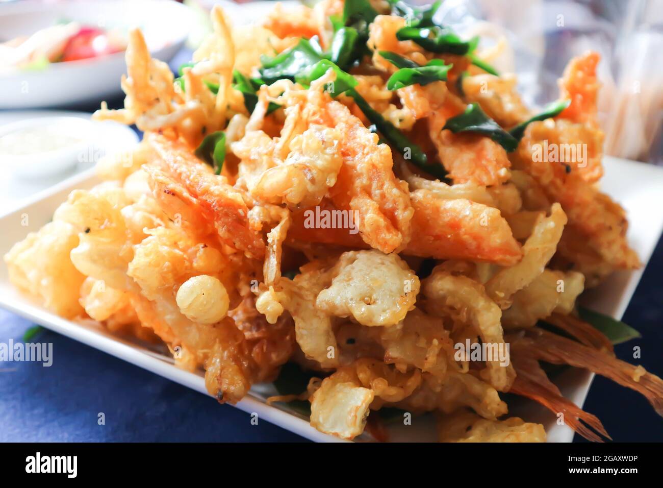 fish ball and vegetable ball ,deep fried vegetable and deep fried fish