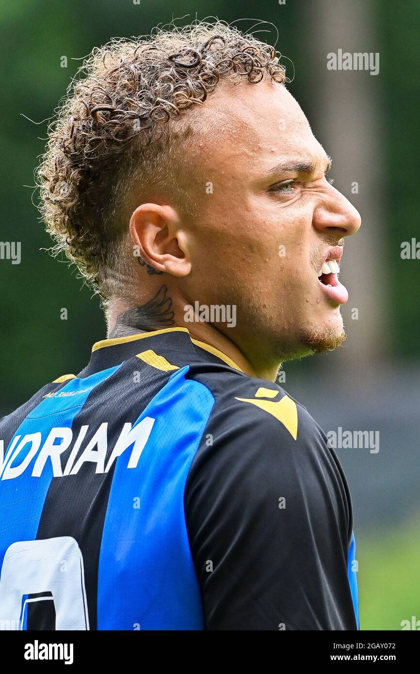 Club's Noa Lang celebrates after scoring the 1-3 goal during a soccer match  between RSC Anderlecht and Club Brugge KV, Thursday 20 May 2021 in Anderle  Stock Photo - Alamy