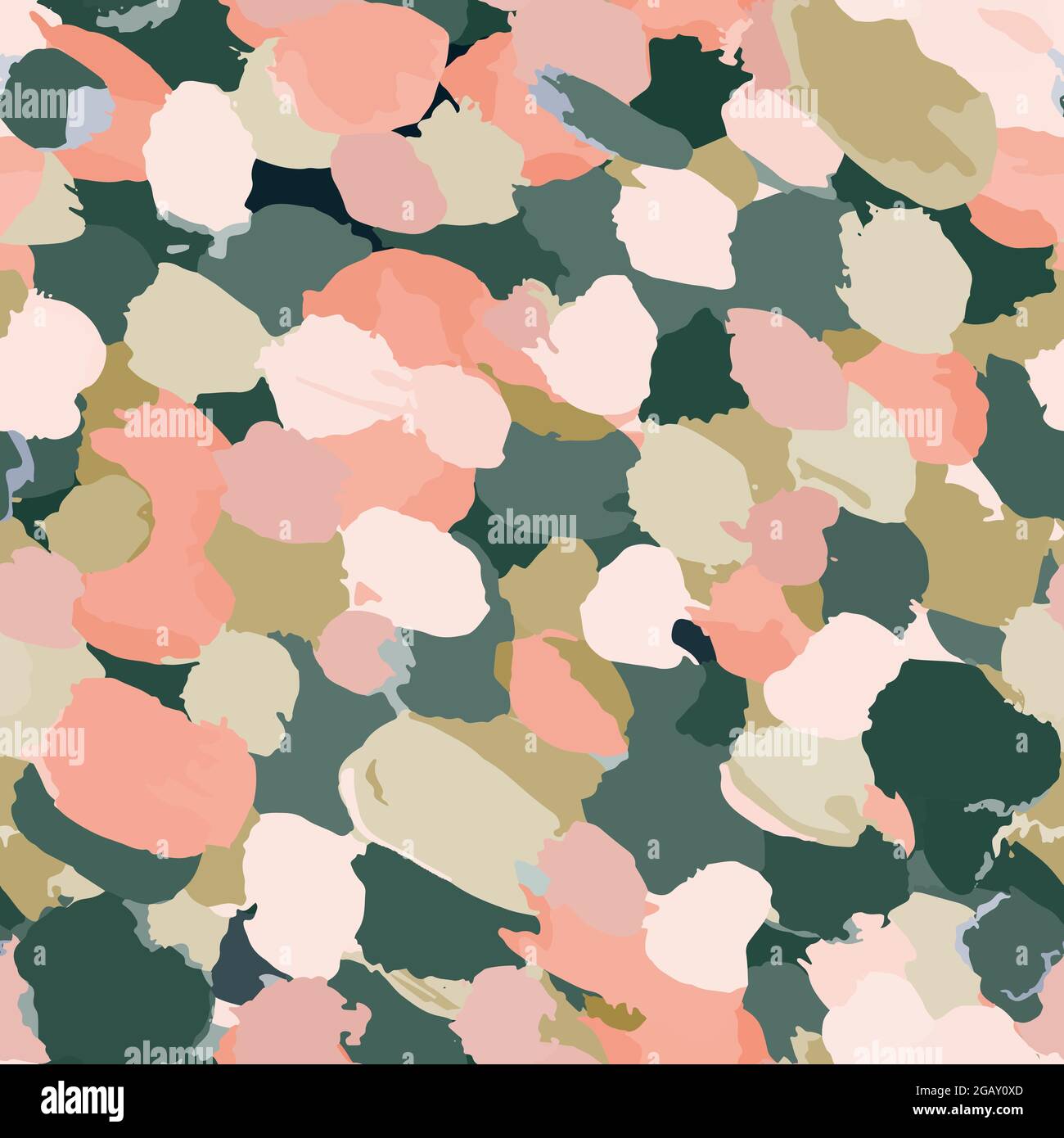 Abstract spotted seamless pattern painted with paint Stock Vector