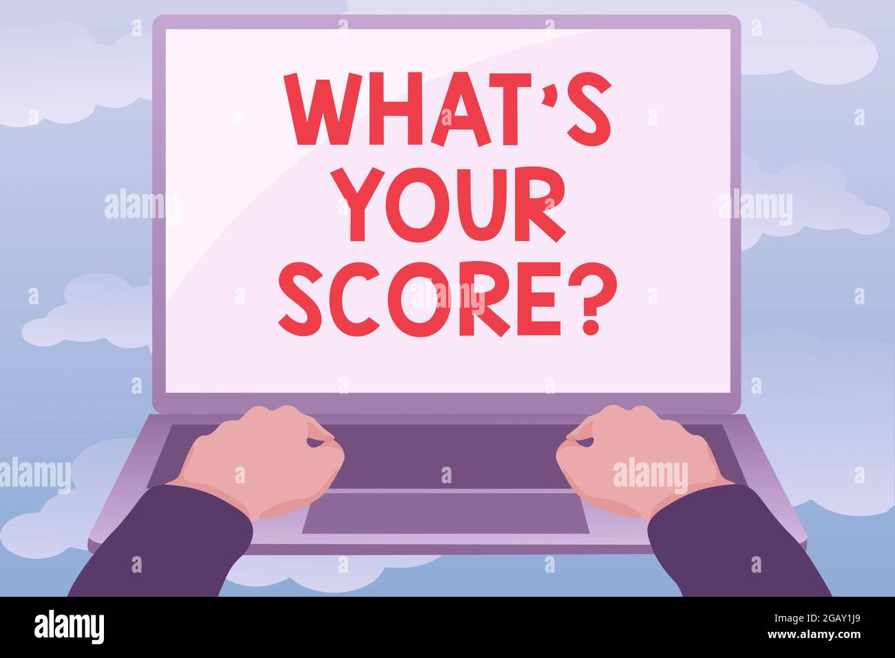 Sign Displaying What S Your Score Question Concept Meaning Tell Personal Individual Rating Average Results Statistics Editing And Formatting Online Stock Photo Alamy
