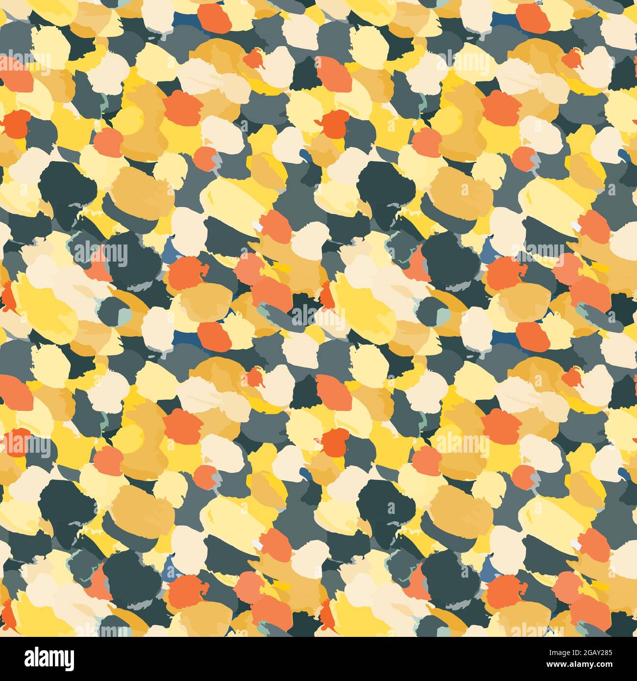 Abstract spotted seamless pattern painted with paint Stock Vector