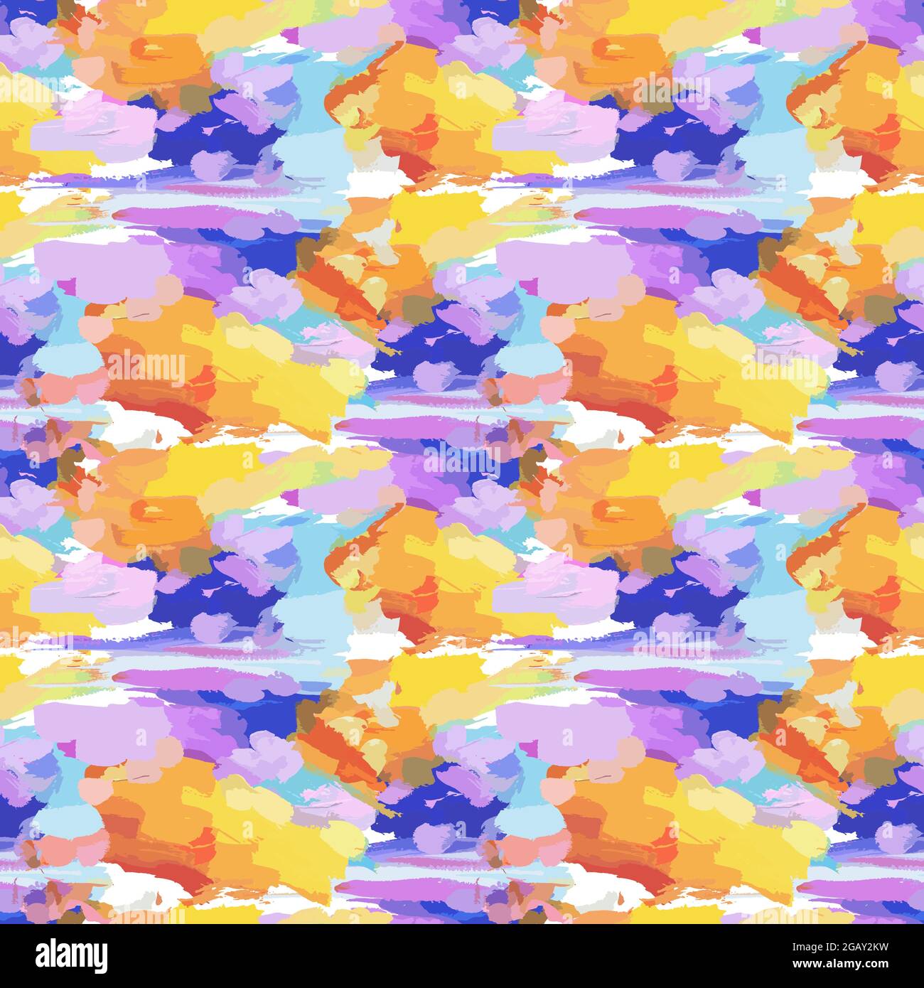 abstract pattern, sunset clouds painted with paint Stock Vector