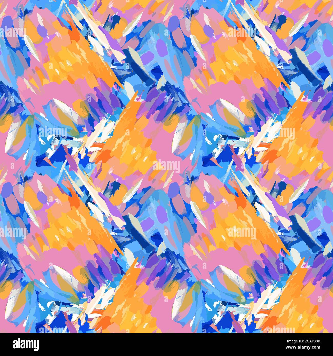 abstract pattern, sunset clouds painted with paint Stock Vector