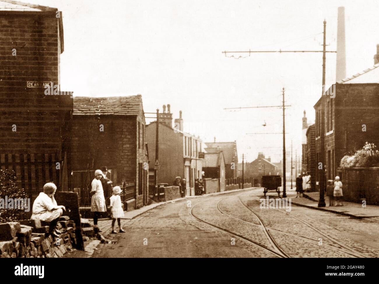Burnley Road, Lumb, early 1900s Stock Photo