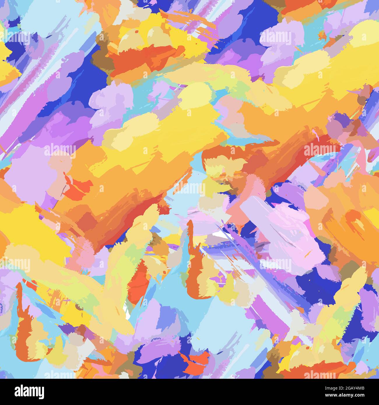 abstract pattern, sunset clouds painted with paint Stock Vector