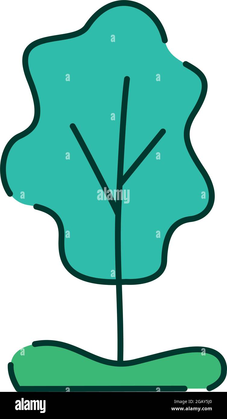 green tree plant ecology icon Stock Vector Image & Art - Alamy