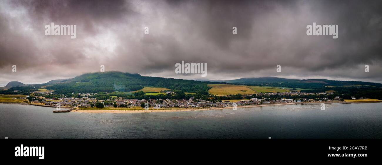 Golspie in Sutherland, a town built to harbour a herring fleet that never was to provide work for the displaced and disposessed crofters from the inte Stock Photo