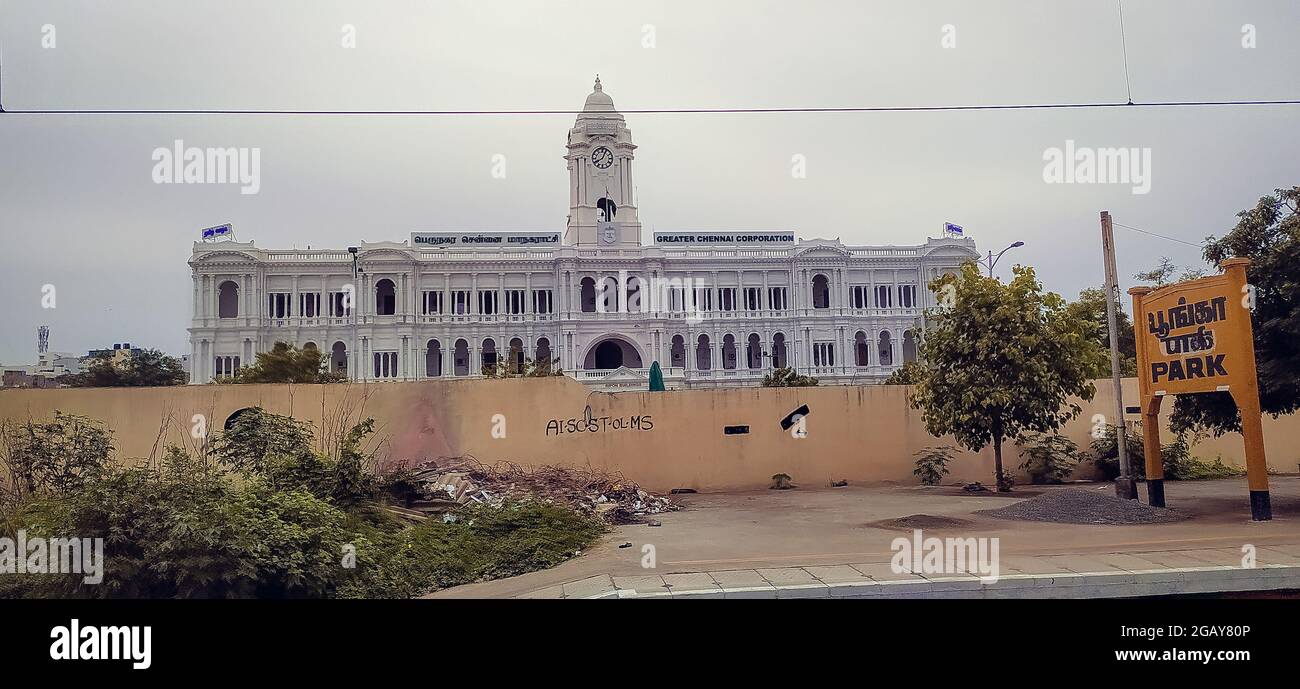 greater chennai corporation Ripon Building madras Stock Photo