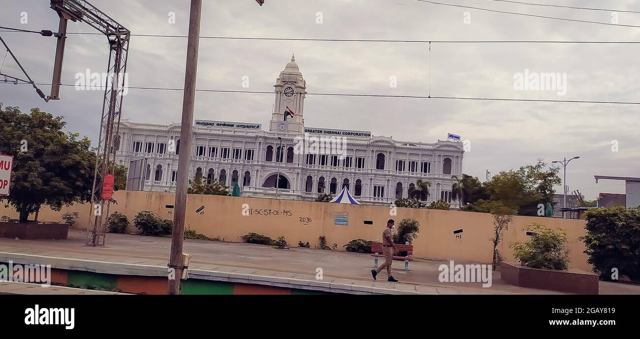 greater chennai corporation Ripon Building madras Stock Photo