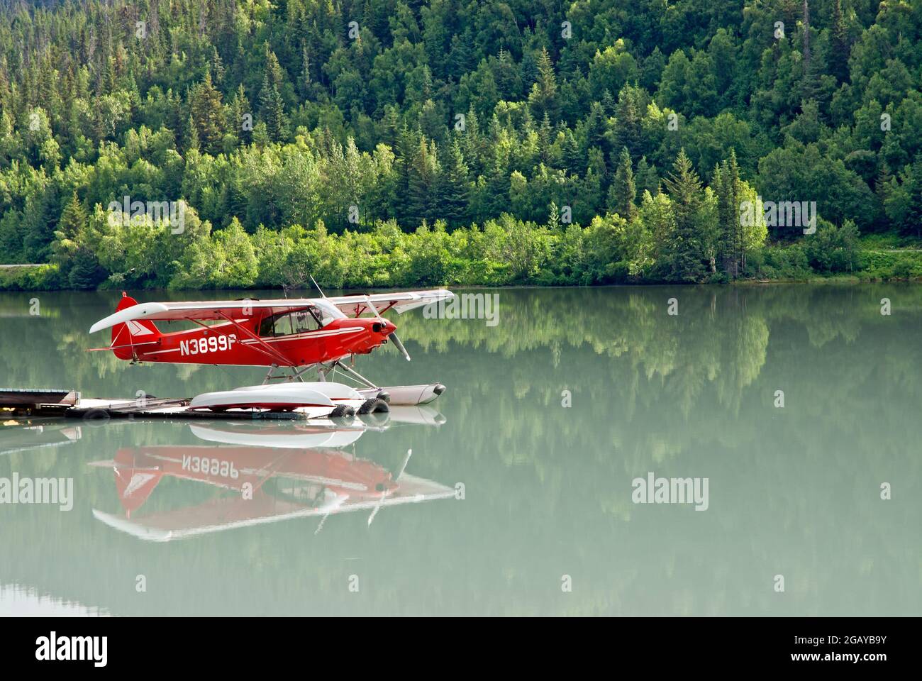 float plane in remote Alaska, USA Stock Photo Alamy