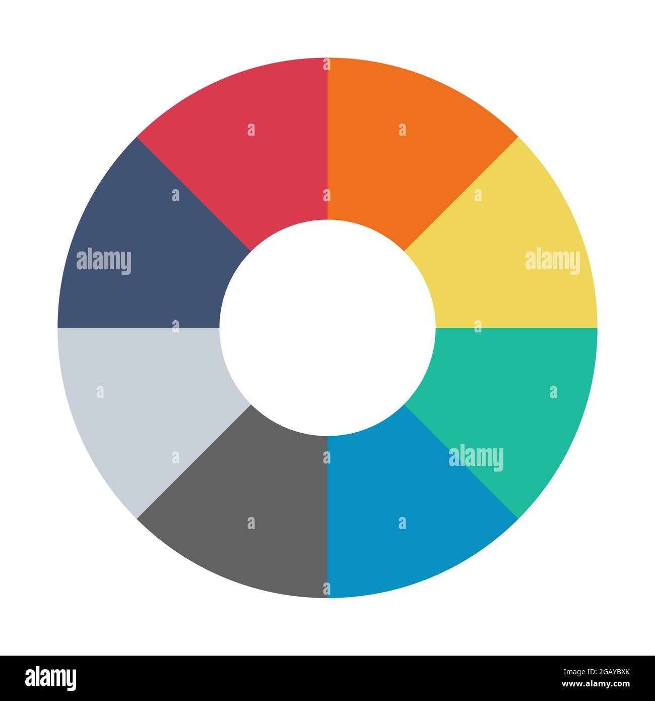 Infographic pie chart. Cycle presentation diagram 8 section. Vector ...