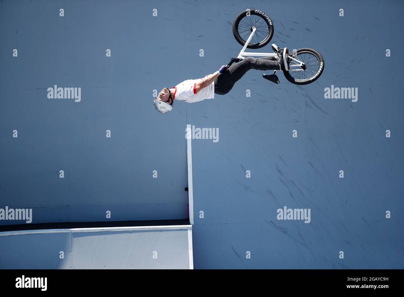 August 1, 2021: KENNETH TENCIO ESQUIVEL (CRC) competes in the Cycling BMX  Racing Men's Park Final during the Tokyo 2020 Olympic Games at Ariake  Sports Park BMX Freestyle. (Credit Image: © Rodrigo Reyes Marin/ZUMA Press  Wire Stock Photo ...