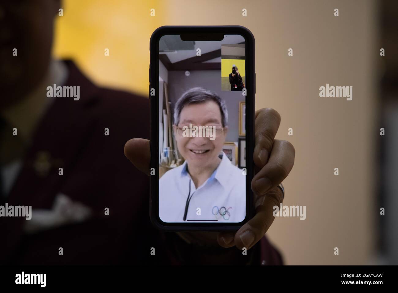 Los Angeles, California, USA. 29th July, 2021. Artist Jiannan Huang