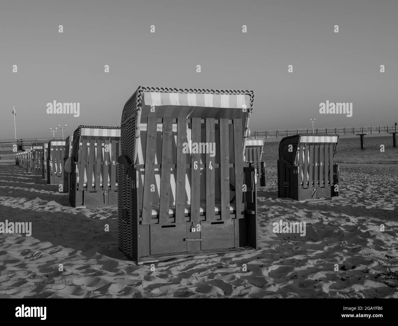 sunrise at the beach of binz Stock Photo Alamy