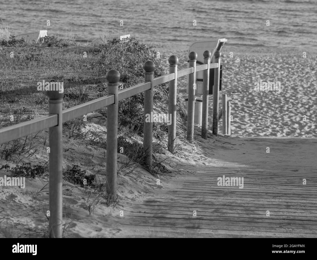 Sea baltic sea beach ruegen Black and White Stock Photos & Images - Alamy