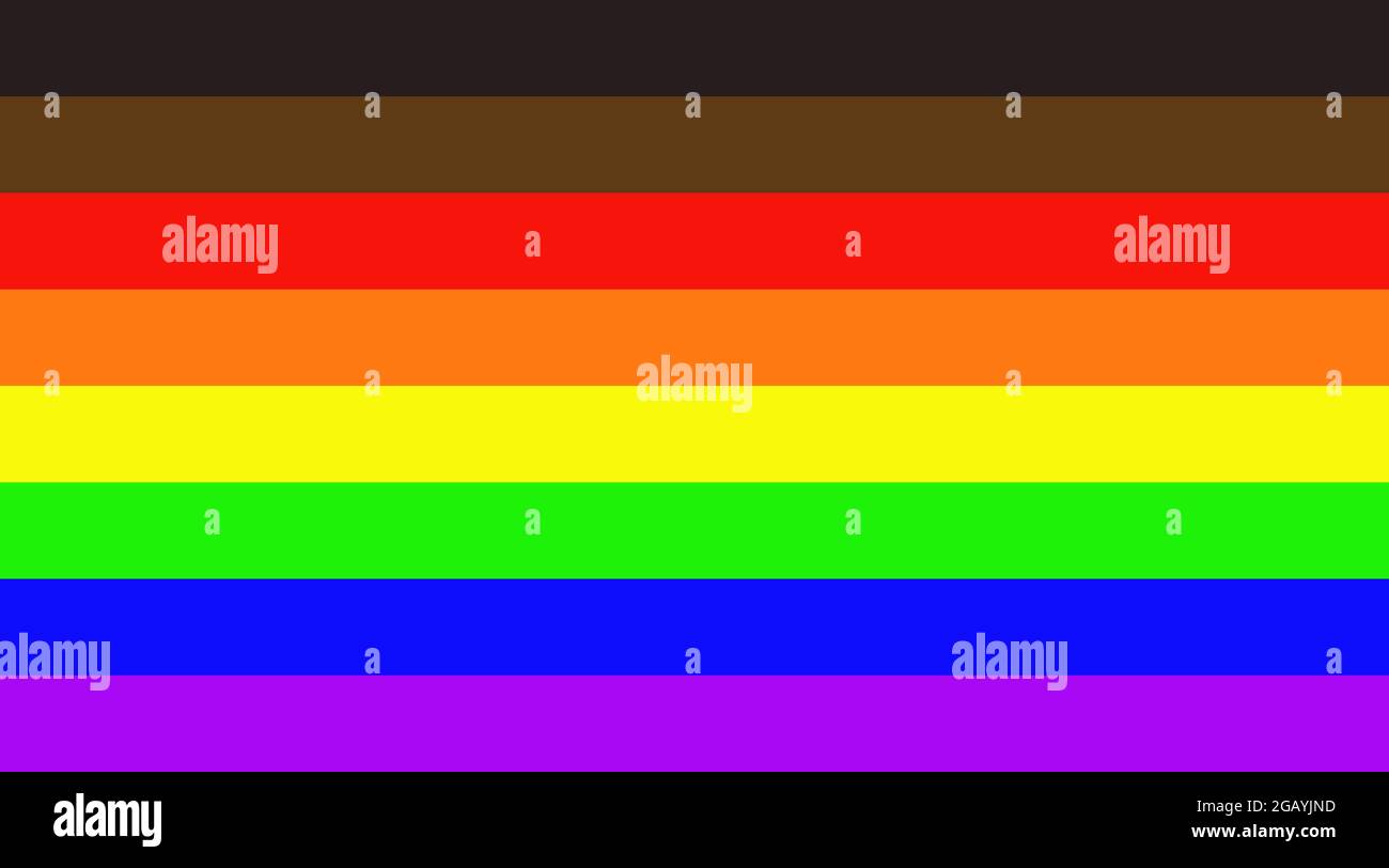 LGBTQ+ symbol Rainbow pride flag New design vector illustration Stock ...