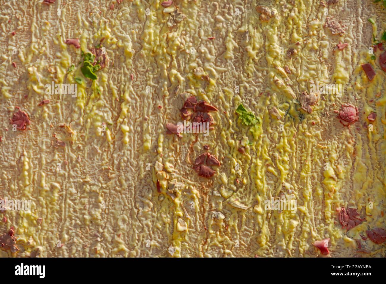 Background from different paints on the wall. Stock Photo